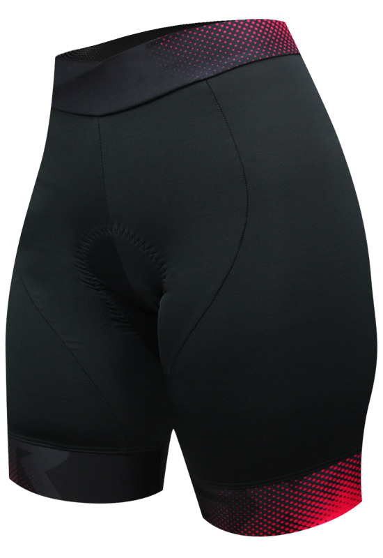 bermuda ciclismo iris preto e rosa bermuda ciclismo iris preto e rosa