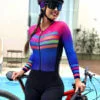 macaquinho ciclismo feminino rainbow