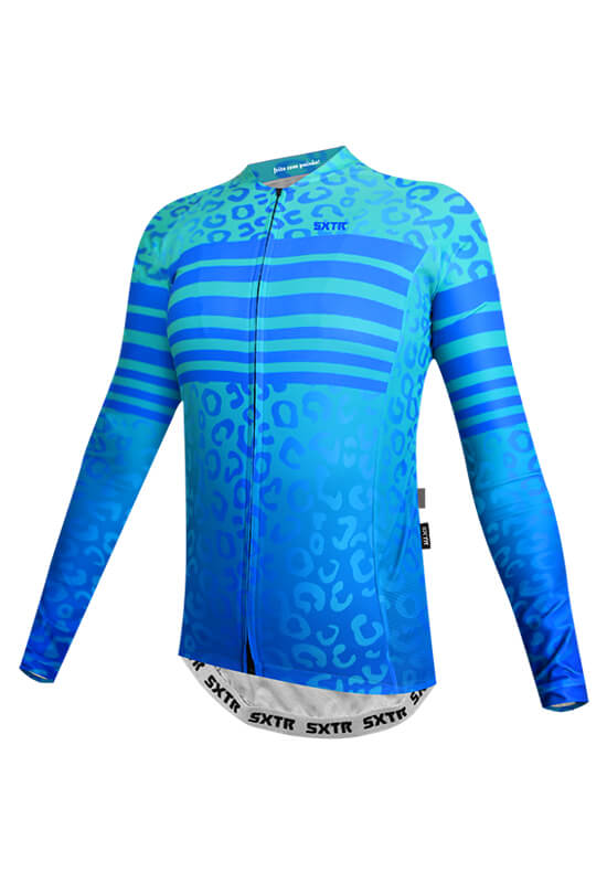 Camisa-animali-azul-manga-longa Camisa Animali Azul