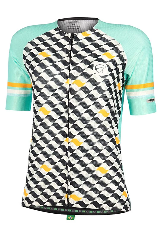 Camisa Ciclismo Feminina Flow_Verde