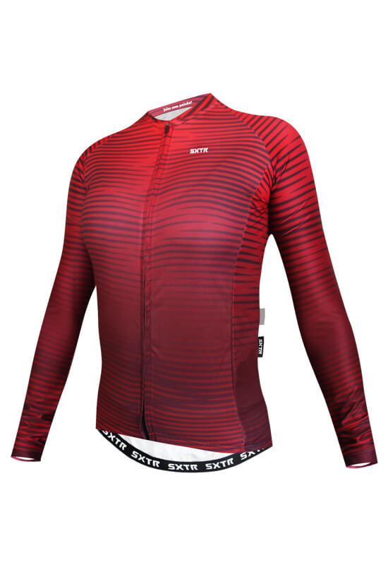 Camisa-Ciclismo-Feminina-Croma_Vermelho Camisa Ciclismo Feminina Croma_Vermelho