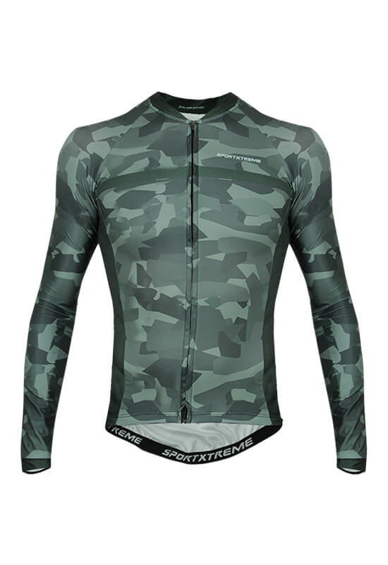 Camisa-ciclismo-Army-verde-2 Camisa ciclismo Army verde