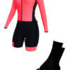 Conjunto Ciclismo Feminino Solid_Pitaya