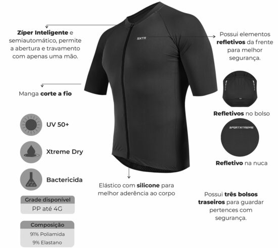 Camisa Ciclismo Masculina Prorace Camisa Ciclismo Masculina Prorace